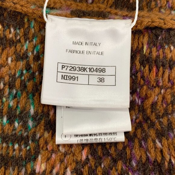 Chanel Multicolor Plaid Cashmere & Virgin Wool Camisole Tank Top Size 38 - Picture 9 of 9